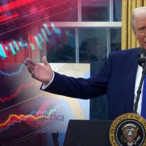 Thị trường chứng khoán sụp đổ, chiến tranh thương mại – Trump dựa vào khẩu hiệu kiên trì