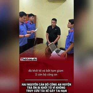 Hai Nguyên Cán Bộ Công An Huyện Trà Ôn Bị Khởi Tố Vì Không Truy Cứu Tài Xế Gây Tai Nạn.