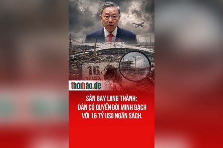 Sân Bay Long Thành: Dân có quyền đòi minh bạch với 16 tỷ USD ngân sách.