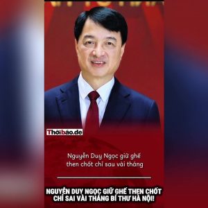 Nguyễn Duy Ngọc giữ ghế then chốt chỉ sau vài tháng Bí thư Hà Nội!