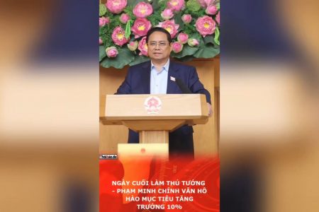 NGÀY CUỐI LÀM THỦ TƯỚNG – PHẠM MINH CHÍNH VẪN HÔ HÀO MỤC TIÊU TĂNG TRƯỞNG 10%.
