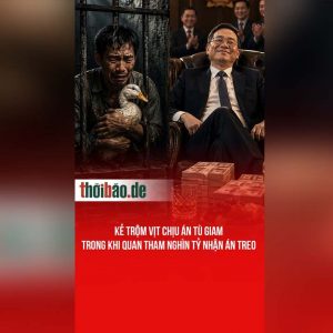 Kẻ trộm vịt chịu án tù giam trong khi quan tham nghìn tỷ nhận án treo