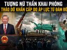 Tượng Nữ thần Khai phóng bị tháo dỡ khẩn cấp do áp lực từ đám đông