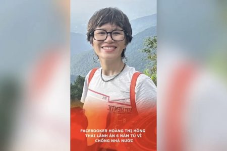 Facebooker Hoàng Thị Hồng lãnh án 6 năm tù vì chống nhà nước